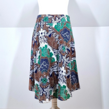 Load image into Gallery viewer, East Skirt A Line Floral Print Multicoloured Knee Cotton Lined Batik Boho 14
