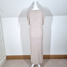 Load image into Gallery viewer, NEW Massimo Dutti Dress Knitted Midi Maxi Linen Blend Cream Tunic Jumper Small
