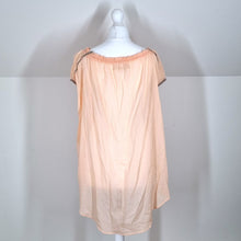 Load image into Gallery viewer, Free People Blouse Peasant Smock Oversized Peach We the Free  Top Tunic XS S M
