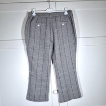 Load image into Gallery viewer, Cotton Traders Trousers Tailored Grey Herringbone Wool Wide Work High Rise 18
