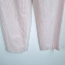 Load image into Gallery viewer, Vintage Mom Trousers House of Fraser Seersucker Striped Pink Tapered 10 12 14
